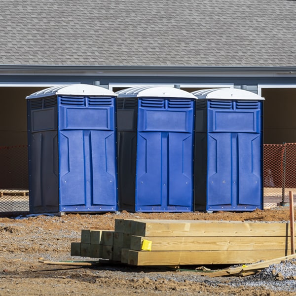 how can i report damages or issues with the porta potties during my rental period in Minden City